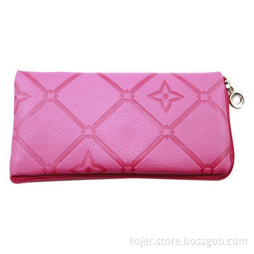 Universal Case Mobile Phone Pouch, Made of PU Leather, with Zipper and Lanyard